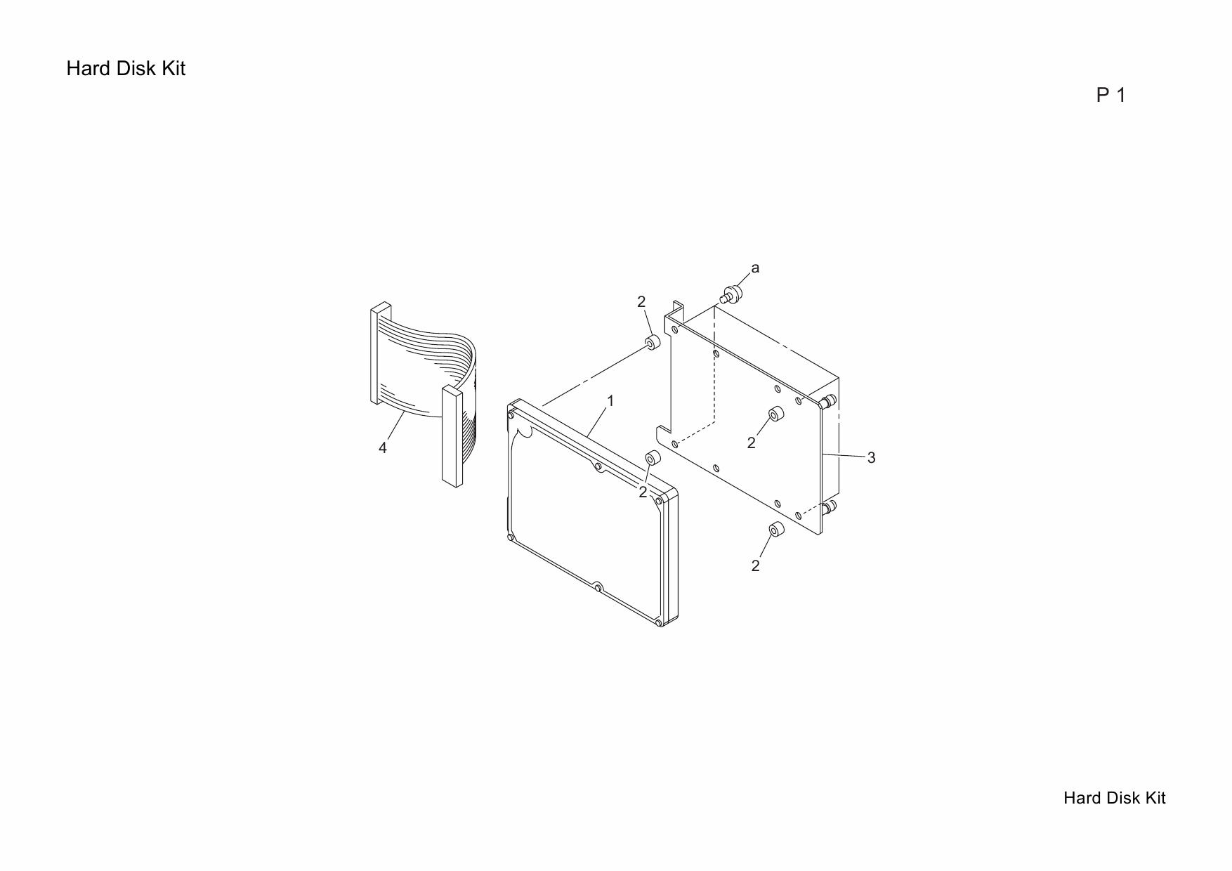 Konica-Minolta magicolor 7450 7440 5450 7450II Hard-Disk-Kit Parts Manual-5